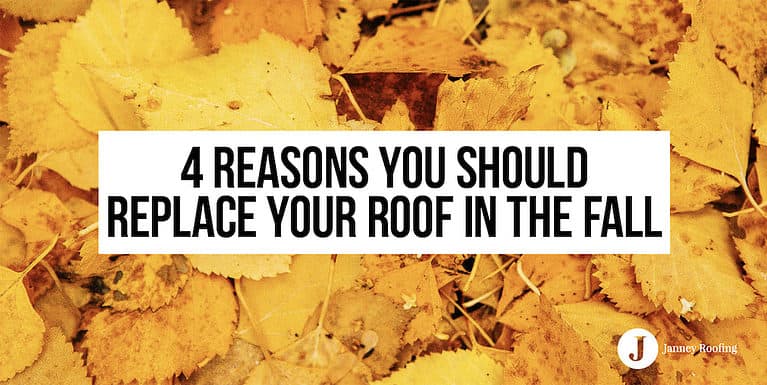 4 reasons you should replace your roof in the fall