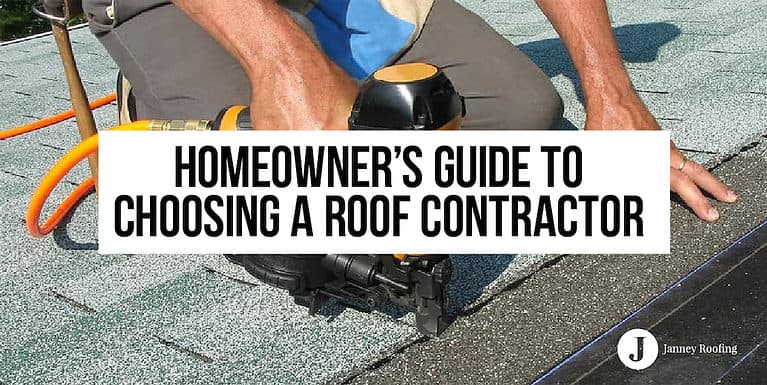 homeowner's guide to choosing a roof contractor