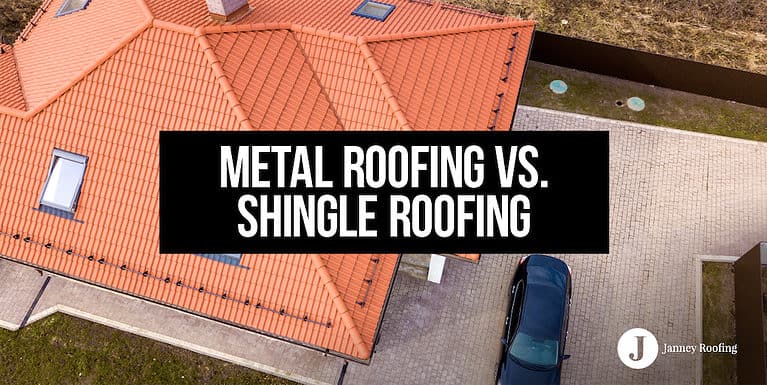 metal roofing vs. shingle roofing