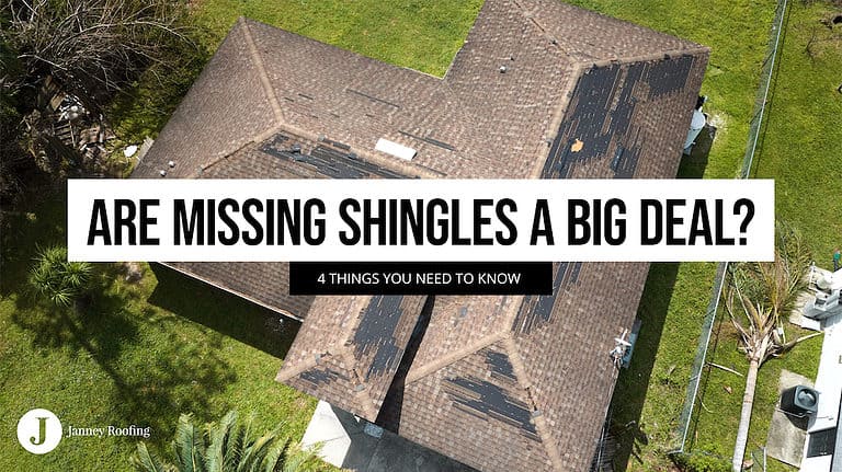 are missing shingles a big deal