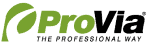 ProVia logo with green leaf design