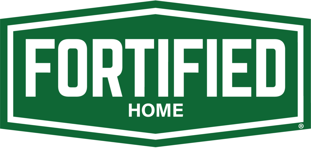 Fortified Home logo in green and white.
